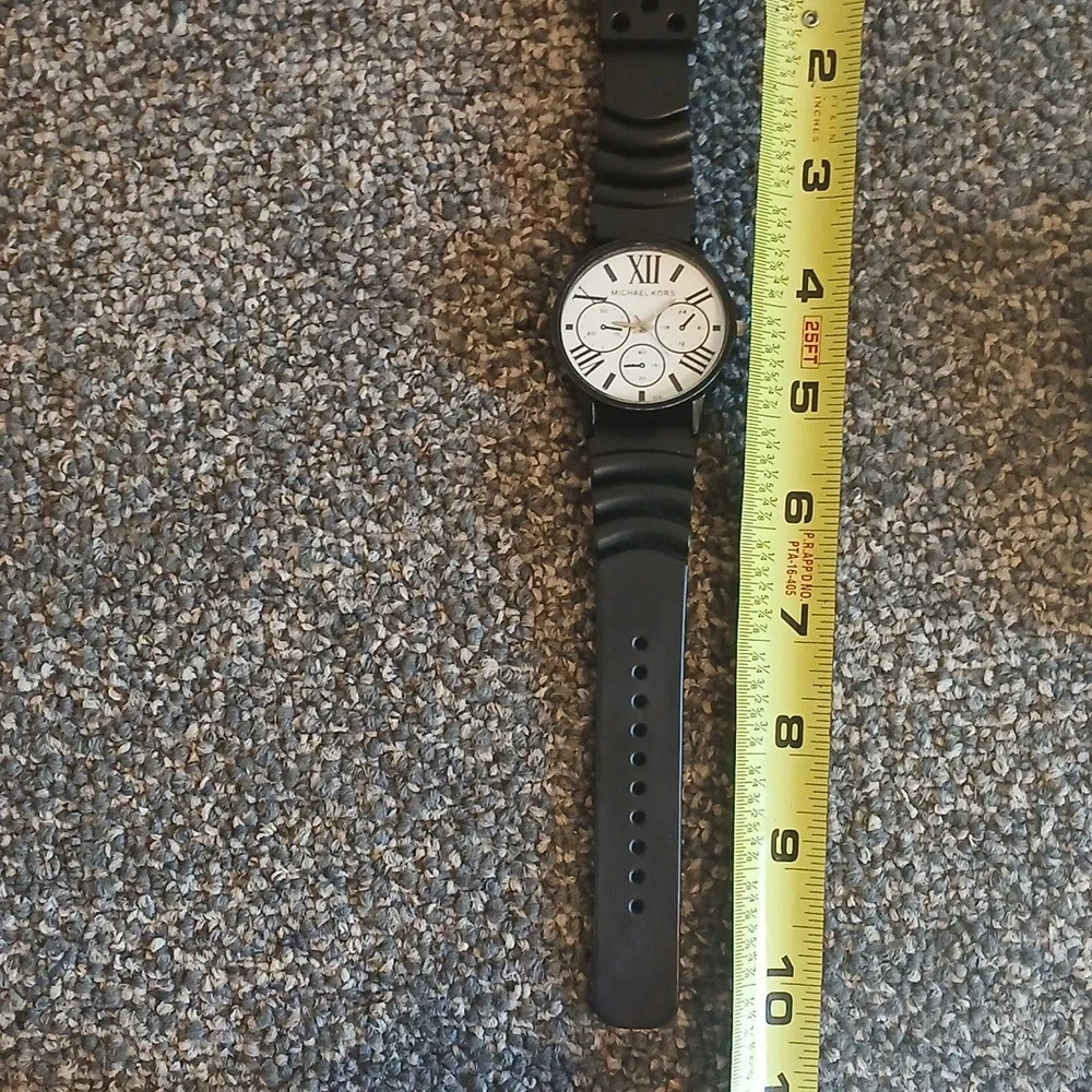 Michael Kors Classic Black and White Roman Numeral Watch